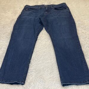 Chaps STRAIGHT FIT Relaxed Fit Dark Blue Denim Jeans MENS SIZE 34/29